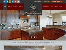 Tablet Screenshot of inspiredremodels.com